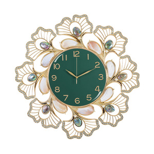 Creative Round Wall <b>Clock</b> With Silent Movement For Living Room Bedroom Entryway - Product Image 5
