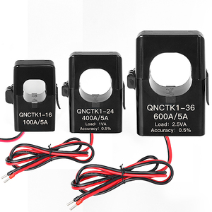 電流トランス スプリットコア QNCTK1-24 100/5A 200A 5A 250/5 300A 400A 500/5 600/5 0.5クラス オープンタイプ 電流センサー クランプCT - Product Image 1