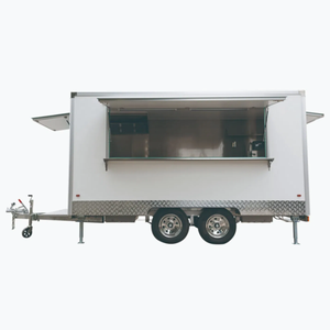 Custom Mini <strong>Square</strong> Food <strong>Trailer</strong> with Built-in Generator &amp; Air Conditioner | Mobile Concession Stand for Street Food - Product Image 3