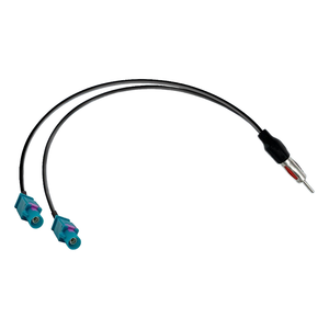 <span class=keywords><strong>Adaptateur</strong></span> de séparateur d'<span class=keywords><strong>antenne</strong></span> de radio de voiture compatible AM/FM, double prise <span class=keywords><strong>Fakra</strong></span> Z, câble d'extension de type enfichable - Product Image 1