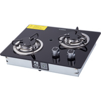 Réchaud à gaz GR-B003 pour camping-cars et yachts, verre trempé et acier inoxydable, 380*300*70mm, accessoire de camping