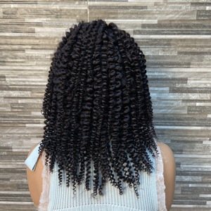 Perruque Demi-Tête en Gros 100% <span class=keywords><strong>Cheveux</strong></span> Humains Texture Crépu Bouclé 4c <span class=keywords><strong>Afro</strong></span> pour Femme Noire Bonnet Respirant 3/4 Flip Over <span class=keywords><strong>Coiffure</strong></span> Protectrice - Product Image 4