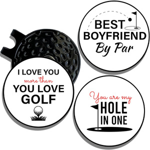 Mejor Precio, Marcador de Pelota de Golf con Clip para Sombrero, Chapado en Oro y Zinc, Estilo Antiguo/Moderno, con Logotipo Personalizado - Product Image 1