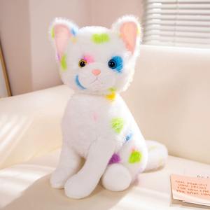 Toptan süper yumuşak peluş Kawaii kediler dolması oyuncaklar gerçekçi hayvan kedi simüle süsler büyük hediyeler - Product Image 2