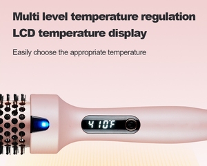 Cepillo Alisador de Cabello con Pantalla LED de 38 mm y 60 W con Calentamiento PTC, Alisador y Rizador de Cabello 2 en 1 - Product Image 5