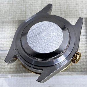 41MM Gold Stainless Steel <b>Case</b> for NH35/NH36 Mechanical Movement <b>Watches</b> Assembly Accessories - Product Image 4