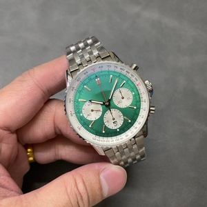 Luxury Men <b>Automatic</b> Mechanical Watch Designer Style Stainless Steel Green Dial <b>Chronograph</b> Sport Wristwatch OEM Custom Logo - Product Image 6