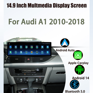 Autoradio GPS Android 14 14,9 pouces avec Carplay, lecteur multimédia BT pour <span class=keywords><strong>AUDI</strong></span> <span class=keywords><strong>A1</strong></span> 2010-2018, écran de navigation, lecteur DVD, DSP - Product Image 1