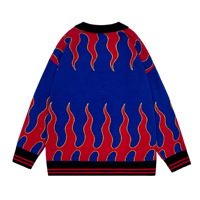 Pull rayé personnalisé Polo lettre chemises en tricot à manches longues hauts décontractés hommes bouton col rabattu pull en tricot
