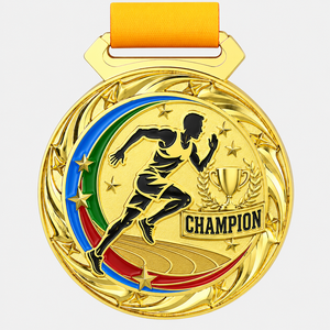 Medalla Deportiva Giratoria 3D Personalizada de Fábrica con Brillo, Medalla de Premio de Aleación de Zinc Fundido a Presión para Carreras, Fútbol, Taekwondo - Product Image 6