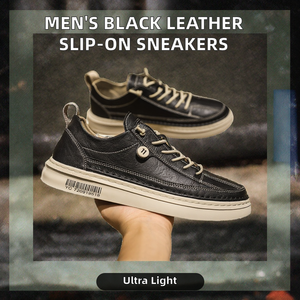 Zapatillas Deportivas Planas Ligeras y Transpirables para Hombre, con Parte Superior de Poliéster, Antideslizantes, con Plantilla de Goma, Color Negro - Product Image 2