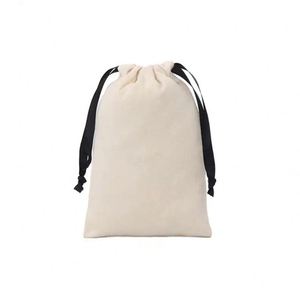 Bolsas de Algodón con Cordón, Bolsas de Algodón Orgánico Blancas, Comunicación Yiwu, Reciclables, con Logotipo y Cordón Personalizables - Product Image 5