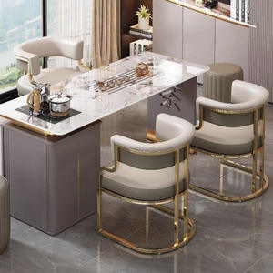 Modern Luxury Cafe Salon Visitor Golden Metal Upholstered <strong>Tub</strong> Leather <strong>Dining</strong> Armchair <strong>Chairs</strong> for Sale - Product Image 6