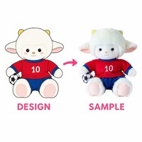 Peluche dinosaure personnalisée, jouet en peluche doux de dessin animé avec doublure en maille lavée pour accessoires d'anniversaire