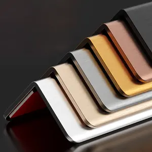 8K Gold Black Titanium Stainless Steel Decorative Strip Aluminum Alloy Wrap Edge Closing Groove U Channel Tile Trim Best Price