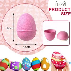 Colorful Paper Eggs Painting Eggs Biodegradable Easter Christmas Paper Pulp DIY Children's Paper Pulp Eggs Multiple Sizes - Product Image 3
