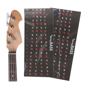 สติกเกอร์ fretboard กีตาร์4/5สตริงเบสกีตาร์คอร์ดสติ๊กเกอร์ฟิงเกอร์บอร์ดโน้ตหรือคอร์ดการเรียนรู้ - Product Image 1