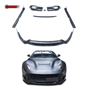ชุดแต่งตัวถังคาร์บอนไฟเบอร์คุณภาพเยี่ยมสไตล์ DNC สำหรับ Ferrari F12 ประกอบด้วยลิ้นหน้า-หลัง สเกิร์ตข้าง สปอยเลอร์ - Product Image 1
