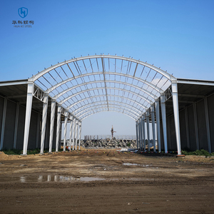 HUAKE Chine, hangar préfabriqué en acier, <span class=keywords><strong>grande</strong></span> portée, bâtiment commercial, structure en ossature métallique pour entrepôt, moulin à farine, métal - Product Image 1