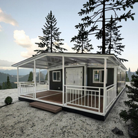 Maison préfabriquée de luxe avec design ouvert et finitions haut de gamme Maison conteneur de 20 pieds et 40 pieds