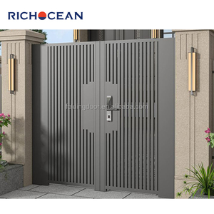 Richocean hiện đại tự động BIỆT THỰ VƯỜN cổng ban công Bên ngoài cổng đường lái xe trượt lối vào nhôm điện cổng - Product Image 1