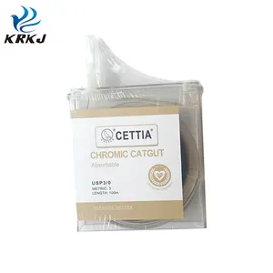 CETTIA KD415 sutura cromada cirúrgica veterinária estéril absorvível Catgut em cassetes