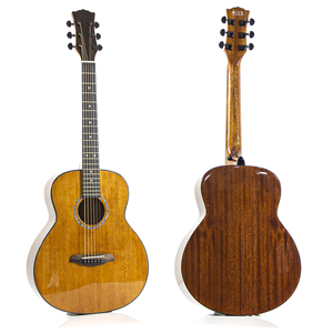 Guitarra Acústica de 36 Pulgadas con Tapa Sólida, Acabado Brillante, Tapa de Abeto Sólido, Incrustaciones de Concha Cruzada, Guitarra de Viaje, Venta al por Mayor - Product Image 5