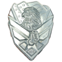 Pins de Aleación de Zinc con Diseño de Bandera Patriótica de la USAF, Acabado Suave y Arenado, Insignia Personalizada EP-0032, para Múltiples Ocasiones, Venta al Por Mayor