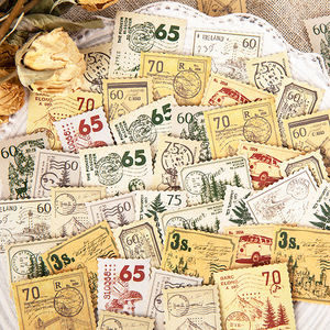 Винтажные золотые наклейки-штампы для декора: самоклеящиеся ретро-пломбы для дневника, блокнота, альбома, скрапбукинга и DIY-проектов - Product Image 2