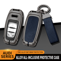 Coque de clé de voiture en métal dur en alliage de zinc pour Audi A1 A3 8V A4 B8 B9 A5 A6 C7 A7 A8 Q3 Q5 Q7