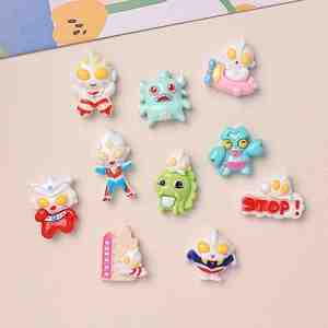Ultraman Resin Charms Monster Cartoon <span class=keywords><strong>Sero</strong></span> Diy Decor pour coque de téléphone Pince à cheveux - Product Image 4