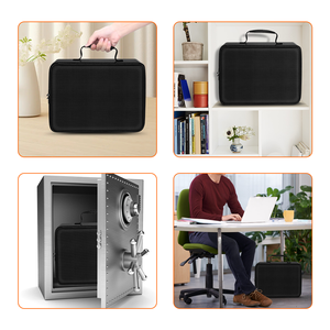 2025 người đàn ông Vali du lịch an toàn accordion không thấm nước máy tính xách tay tổ chức chống cháy tài liệu A4 mở rộng túi thư mục tập tin với khóa - Product Image 4