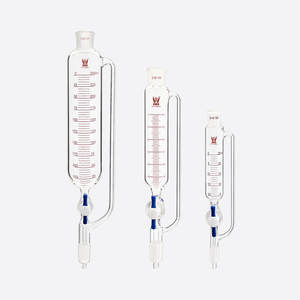 Corong Tetes Penyeimbang Tekanan Bergraduasi dari Kaca Borosilikat Tahan Bahan Kimia dengan Stopcock PTFE - Product Image 2
