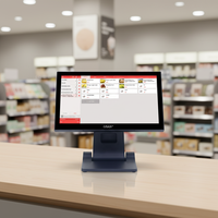 Caja Registradora al por Mayor y Menor, Pantalla Táctil de 15.6 Pulgadas con Windows 10, Máquina POS, Caja Registradora, Sistema POS para Supermercado, China