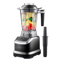 Blender professionnel de cuisine 1800W, capacité 1,85L, 8 vitesses, lame en acier inoxydable, plastique sans BPA, pour smoothies