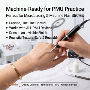 Peau d'entraînement PMU imperméable, jetable, souple, transparente, à décoller, avec colle en gel pour <span class=keywords><strong>maquillage</strong></span> permanent des sourcils, des yeux et des lèvres - Product Image 1