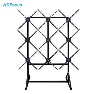 新しい4ブレード3 × 3ホログラフィックディスプレイ1920*1080回転3Dプロジェクターホログラムファンプロペラ卸売中国