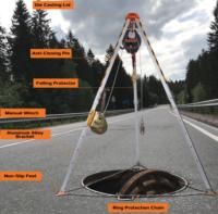 Trépied pour espace confiné KSEIBI + Kit SRL Trépied de sauvetage Trépied de sauvetage de sécurité