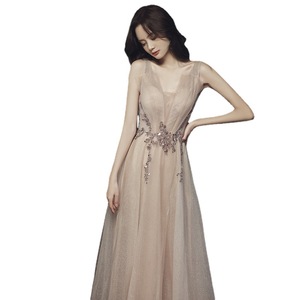 S3981L Nouvelle robe de soirée élégante à manches bouffantes, style reine, col en <span class=keywords><strong>V</strong></span>, entièrement recouverte de paillettes brillantes, entièrement recouverte de paillettes - Product Image 5