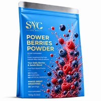 Poudre de baies SYC BIO Power, mélange quotidien de baies et de graines, soutien avancé au bien-être quotidien, 150g, 30 portions pour smoothies