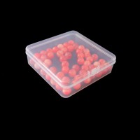 Boîte de rangement rectangulaire transparente en PP pour usine, boîte de rangement en plastique avec couvercle à charnière, petite boîte cadeau transparente