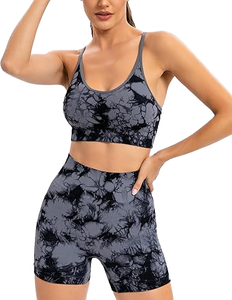 High For Women's Breathable Four-way <b>Stretch</b> Twist Sports <b>Bra</b> High Support Cross Back Strappy Design For Fitness Running <b>Bra</b> - Product Image 1