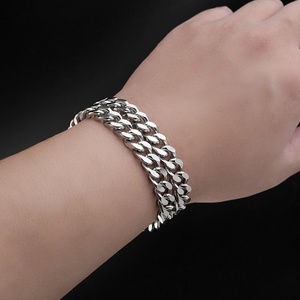 Cadena de Eslabones Cubanos de Acero Inoxidable Resistente para Hombre y Mujer, Diseños Personalizados al por Mayor, Cadena Hip Hop para Hombre - Product Image 2