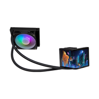 Enfriador de CPU Líquido AIO RS360 3D DS con Pantalla LCD, 300W TDP, Ventilador con Rodamiento de Fluido de 2500 RPM para Intel LGA1700 y AMD AM5, para Computadoras de Juego