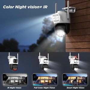 ENSTER 6MP a doppia lente 2.4G WiFi PTZ per esterni a colori per interni visione notturna Smart AI Auto Tracking avviso telecamera di sicurezza per la casa - Product Image 4