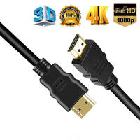 Cable HDTV Coaxial Macho de Alta Calidad con Revestimiento de PVC Chapado en Oro, V2.0, Compatible con OEM, 3D, 4K, 2160P, 1080P, para Computadora, con Certificación CE, Venta al por Mayor de Fábrica