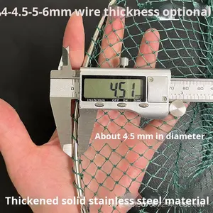 Rete da Pesca a Mano all'Ingrosso, Attrezzi da Pesca Cinesi, Rete da Pesca <span class=keywords><strong>Overshot</strong></span> con Manico in Acciaio Inox, Maglia da 20cm - Product Image 3