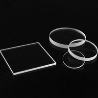Plaques de verre saphir synthétique de qualité optique de 1 mm avec une transparence élevée pour les fenêtres optiques et les applications industrielles