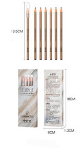 Crayon à sourcils ultra-fin 2 mm, résistant à l'eau, longue tenue, en bois, pour microblading, <span class=keywords><strong>tatouage</strong></span>, formation en maquillage - Product Image 4