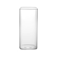Vaso Cuadrado de Una Sola Capa, Estilo Moderno y Minimalista, con Asa, para Agua, Nuevo Estilo 2025, Vaso Transparente con Pajita para Mujer, para el Hogar